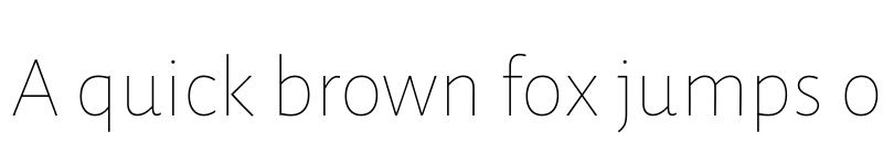 Preview of Luna Extra Light font