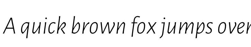 Preview of Luna Light Italic font