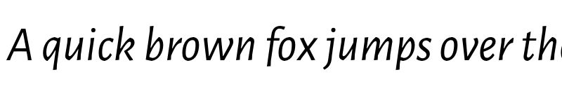 Preview of Luna Sans Italic font