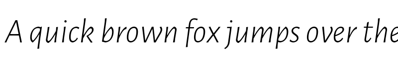 Preview of Luna Sans Light Italic font