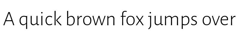 Preview of Luna Sans Light font