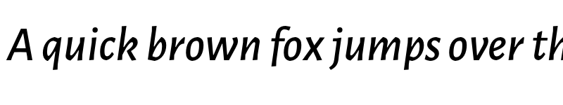 Preview of Luna Sans SemiBold Italic font