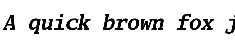 Preview of Luxi Mono Bold Oblique font