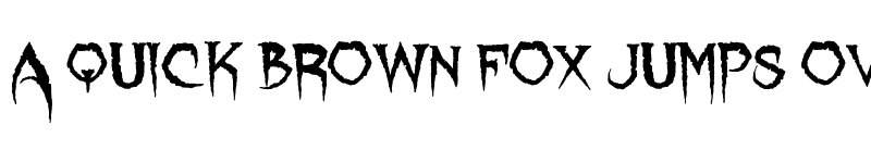 Preview of Lycanthrope Regular font