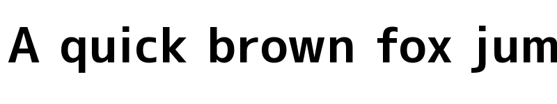 Preview of M+ 1c bold font