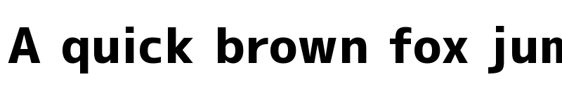 Preview of M+ 1c heavy font