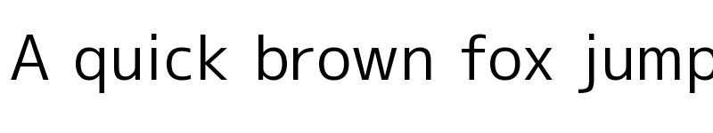 Preview of M+ 1c regular font