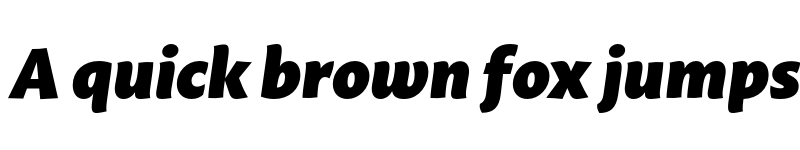 Preview of Macho Black Italic font