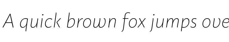 Preview of Macho ExtraLight Italic font