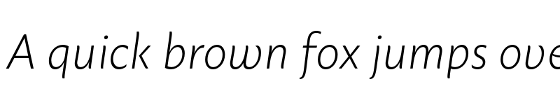 Preview of Macho Light Italic font