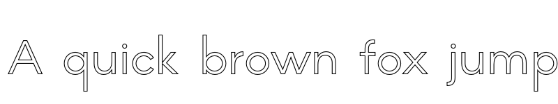 Preview of MADE INFINITY Outline Personal Use Light font