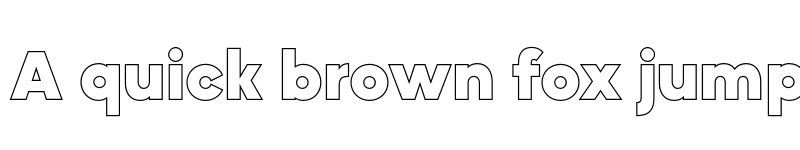 Preview of MADE Okine Sans PERSONAL USE Black Outline font