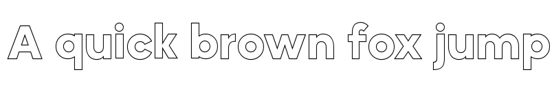 Preview of MADE Okine Sans PERSONAL USE Bold Outline font