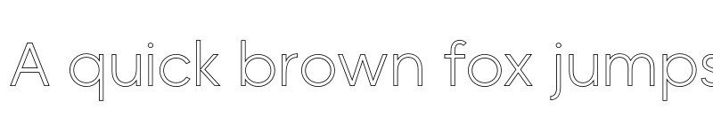 Preview of MADE Okine Sans PERSONAL USE Light Outline font