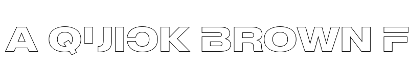 Preview of MADE Outer Sans Outline Alt Bold font