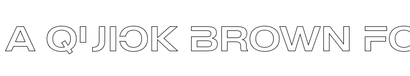 Preview of MADE Outer Sans Outline Alt Regular font