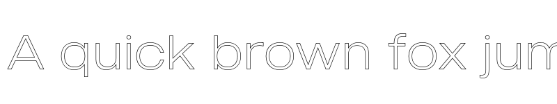 Preview of MADE Outer Sans Outline Thin font