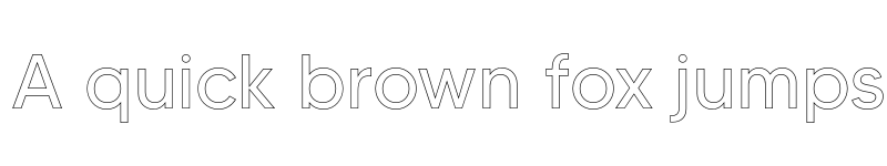 Preview of MADE TOMMY Outline Regular font