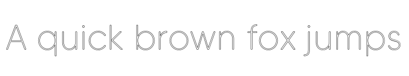 Preview of MADE Tommy Soft Outline Thin font