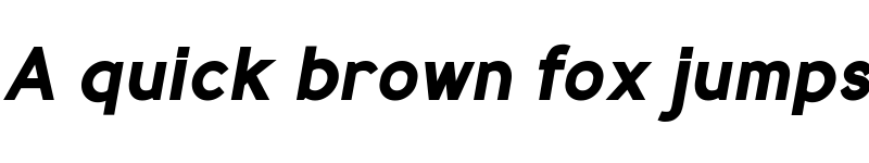 Preview of MadeynSans Bold Italic font