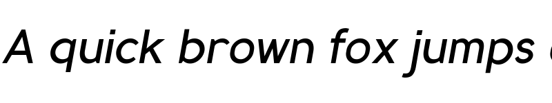 Preview of MadeynSans Regular Italic font