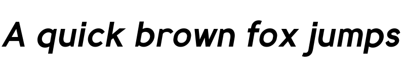 Preview of MadeynSans Semibold Italic font