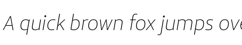 Preview of Mae Variable Thin Italic font