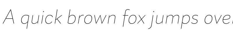 Preview of Magdelin Thin Italic font