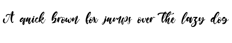 Preview of Magical Script Regular font