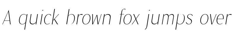 Preview of Magnisa Sans Extra Light Italic font