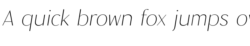 Preview of Magnisa Sans ExtraLight Expanded Italic font