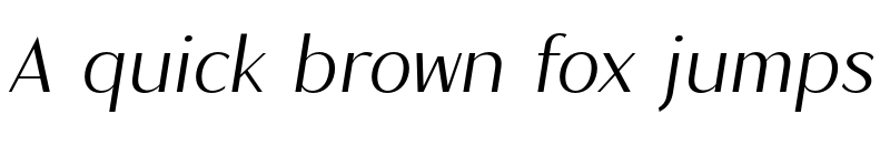 Preview of Magnisa Sans Medium Expanded Italic font