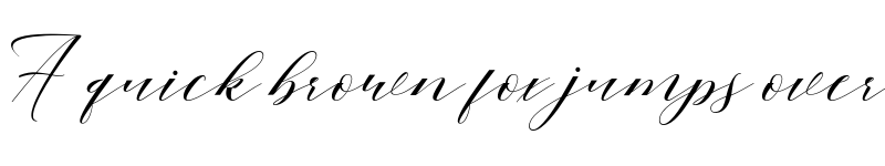 Preview of Mahogany Script Regular font