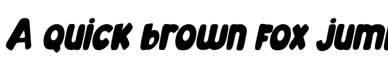 Preview of Mahoney Higher Tilted font