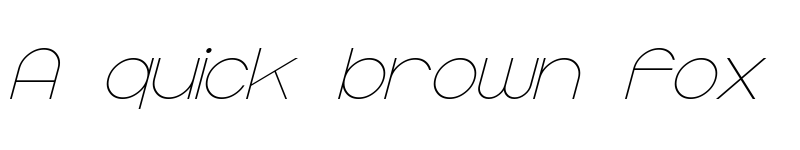 Preview of Majoram Italic font