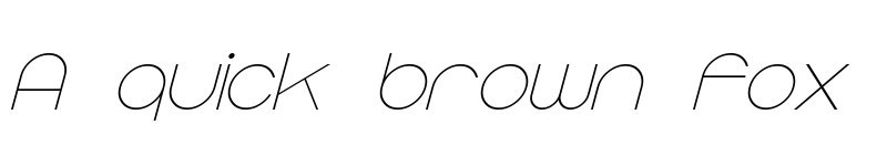 Preview of Majoram Sans Italic font