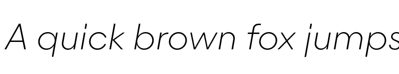 Preview of Majorant TRIAL Thin Italic font