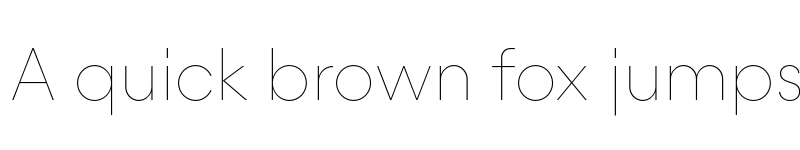 Preview of Majorant TRIAL UltraThin font