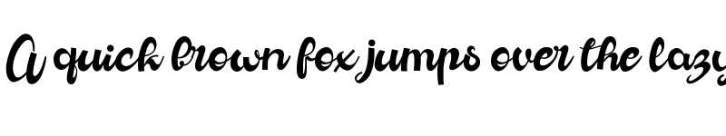 Preview of Makasih free personal Regular font