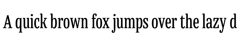 Preview of Mala Condensed Regular font