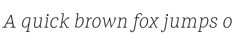 Preview of Mala ExtraLight Italic font