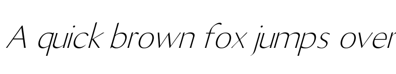 Preview of Maleah Oblique font