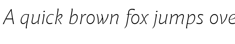 Preview of Malik Extralight Italic font