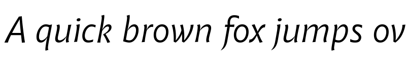 Preview of Malik Trial Book Italic font