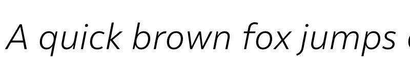 Preview of Malva Light Italic font