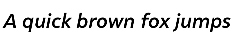 Preview of Malva Medium Italic font