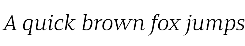 Preview of Mandrel Ext Book Italic font