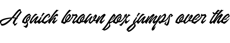 Preview of Manhattan Brush Regular font