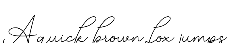 Preview of Manhattan Signature Regular font