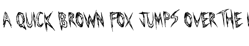 Preview of Manhunter Regular font